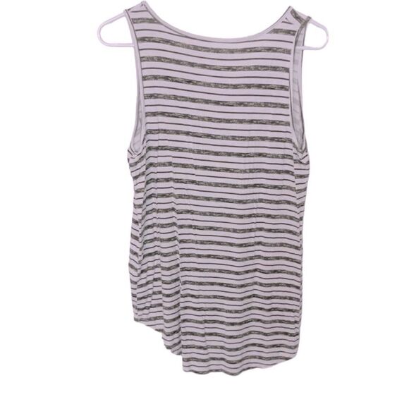 A.N.A. Green & White Striped Tank - Picture 3 of 4